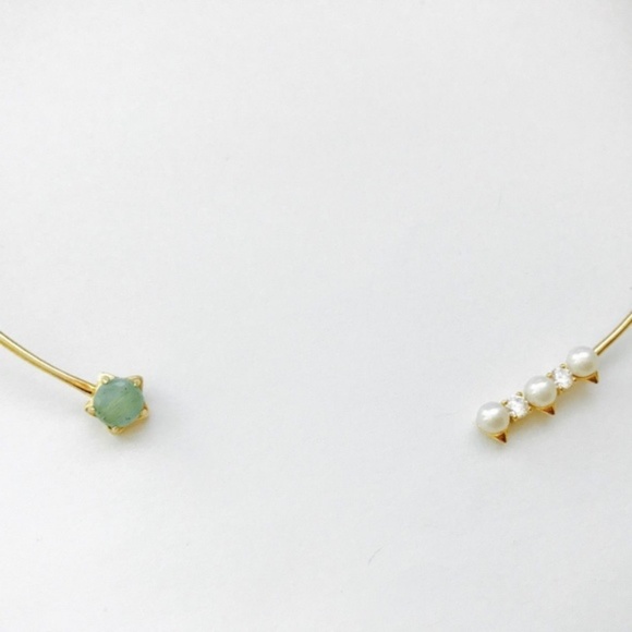 NADRI Sterling Silver Amazonite & Pearl Necklace - Picture 4 of 6